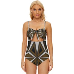 Sp 1589 Knot Front One-piece Swimsuit by Eskimos