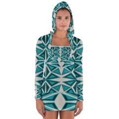 Abstract Pattern Geometric Backgrounds  Long Sleeve Hooded T-shirt by Eskimos