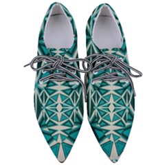 Abstract Pattern Geometric Backgrounds  Pointed Oxford Shoes by Eskimos