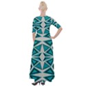 Abstract pattern geometric backgrounds  Half Sleeves Maxi Dress View2