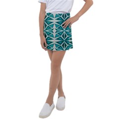 Abstract Pattern Geometric Backgrounds  Kids  Tennis Skirt by Eskimos