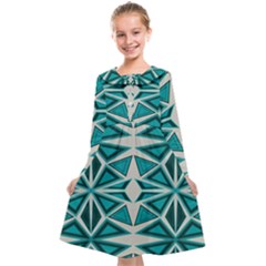 Abstract Pattern Geometric Backgrounds  Kids  Midi Sailor Dress by Eskimos