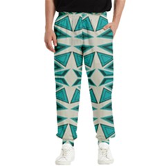 Abstract Pattern Geometric Backgrounds  Men s Elastic Waist Pants by Eskimos