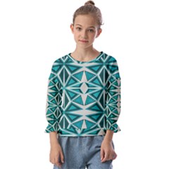 Abstract Pattern Geometric Backgrounds  Kids  Cuff Sleeve Top