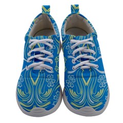 Folk Flowers Print Floral Pattern Ethnic Art Athletic Shoes by Eskimos