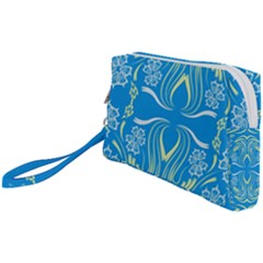 Folk Flowers Print Floral Pattern Ethnic Art Wristlet Pouch Bag (small) by Eskimos