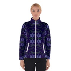 Folk Flowers Print Floral Pattern Ethnic Art Women s Bomber Jacket by Eskimos