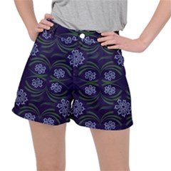 Folk Flowers Print Floral Pattern Ethnic Art Ripstop Shorts by Eskimos