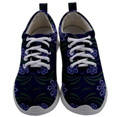 Folk Flowers Print Floral Pattern Ethnic Art Mens Athletic Shoes by Eskimos