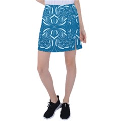 Folk Flowers Print Floral Pattern Ethnic Art Tennis Skirt by Eskimos