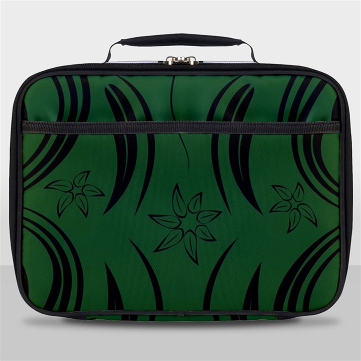 Folk flowers print Floral pattern Ethnic art Full Print Lunch Bag