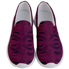 Folk Flowers Print Floral Pattern Ethnic Art Men s Lightweight Slip Ons by Eskimos