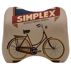 Simplex Bike 001 Design By Trijava Velour Head Support Cushion by nate14shop