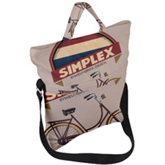 Simplex Bike 001 Design By Trijava Fold Over Handle Tote Bag by nate14shop