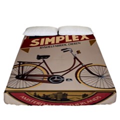 Simplex Bike 001 Design By Trijava Fitted Sheet (california King Size) by nate14shop