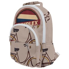 Simplex Bike 001 Design By Trijava Rounded Multi Pocket Backpack by nate14shop