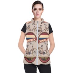 Simplex Bike 001 Design By Trijava Women s Puffer Vest by nate14shop