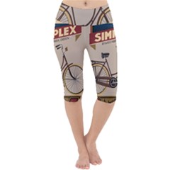 Simplex Bike 001 Design By Trijava Lightweight Velour Cropped Yoga Leggings by nate14shop