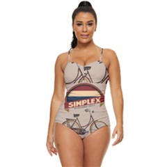 Simplex Bike 001 Design By Trijava Retro Full Coverage Swimsuit by nate14shop