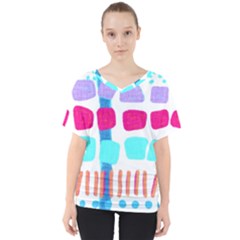 Original Abstract Art To Wear Dolman Sleeve Top by Arttowear