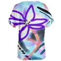 Funky Abstract Flower Oversize Tee View2