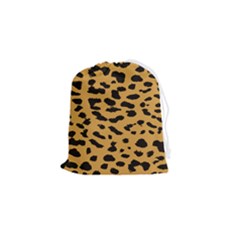 Animal Print - Leopard Jaguar Dots Drawstring Pouch (small) by ConteMonfrey