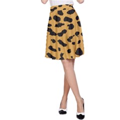 Animal Print - Leopard Jaguar Dots A-line Skirt by ConteMonfrey