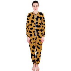 Animal Print - Leopard Jaguar Dots Onepiece Jumpsuit (ladies) by ConteMonfrey