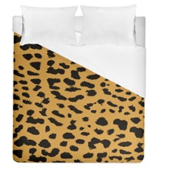 Animal Print - Leopard Jaguar Dots Duvet Cover (queen Size) by ConteMonfrey