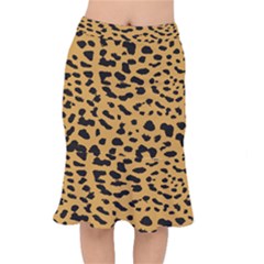 Animal Print - Leopard Jaguar Dots Short Mermaid Skirt by ConteMonfrey