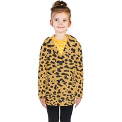 Animal Print - Leopard Jaguar Dots Kids  Double Breasted Button Coat by ConteMonfrey