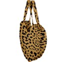 Animal print - Leopard Jaguar dots Giant Heart Shaped Tote View3