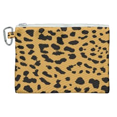 Animal Print - Leopard Jaguar Dots Canvas Cosmetic Bag (xl) by ConteMonfrey