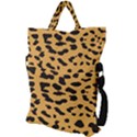 Animal print - Leopard Jaguar dots Fold Over Handle Tote Bag View2