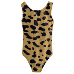 Animal Print - Leopard Jaguar Dots Kids  Cut-out Back One Piece Swimsuit by ConteMonfrey