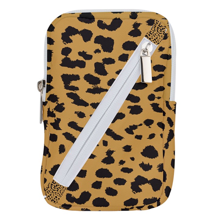 Animal print - Leopard Jaguar dots Belt Pouch Bag (Large)