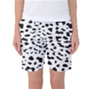 Black and white Leopard dots Jaguar Women s Basketball Shorts View1