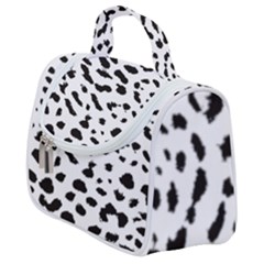 Black And White Leopard Dots Jaguar Satchel Handbag by ConteMonfrey