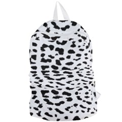 Black And White Leopard Dots Jaguar Foldable Lightweight Backpack by ConteMonfrey