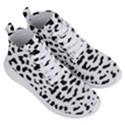 Black and white Leopard dots Jaguar Women s Lightweight High Top Sneakers View3