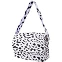 Black and white Leopard dots Jaguar Courier Bag View2