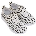 Black and white Leopard dots Jaguar Kids  Velcro Strap Shoes View3