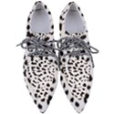 Black and white Leopard dots Jaguar Pointed Oxford Shoes View1