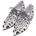 Black and white Leopard dots Jaguar Pointed Oxford Shoes View2