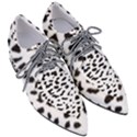 Black and white Leopard dots Jaguar Pointed Oxford Shoes View3