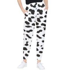 Black And White Leopard Dots Jaguar Tapered Pants by ConteMonfrey