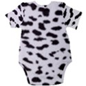 Black and white Leopard dots Jaguar Baby Short Sleeve Onesie Bodysuit View2