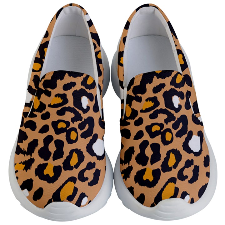 Leopard Jaguar dots Kids Lightweight Slip Ons