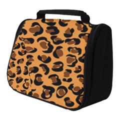 Orange Leopard Jaguar Dots Full Print Travel Pouch (small) by ConteMonfrey