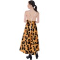 Orange Leopard Jaguar dots Tie Back Maxi Dress View2